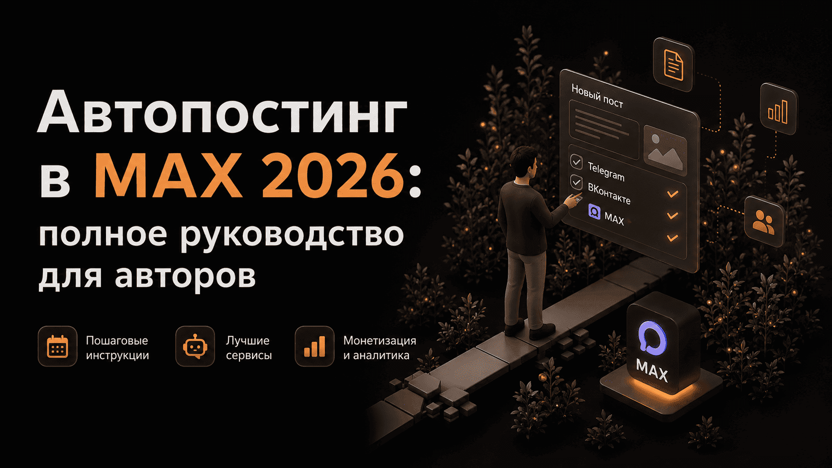 Схема маршрута кросспостинга из Telegram в MAX в ULETELO